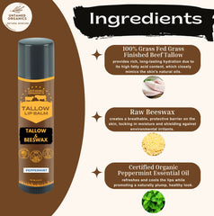 Untamed Organics bálsamo labial, textura cremosa para aplicación suave.