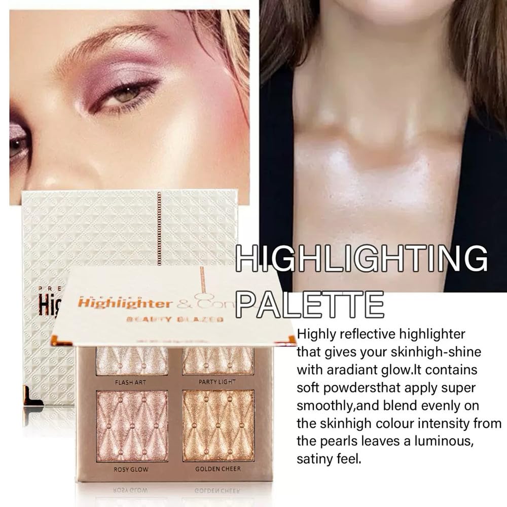 Paleta UOCK cejas iluminadas, acabado natural y duradero.