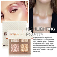 Paleta UOCK cejas iluminadas, acabado natural y duradero.