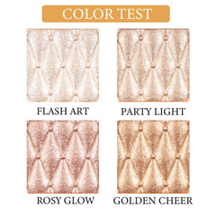 Paleta UOCK pomulos brillantes para un acabado iluminador natural.