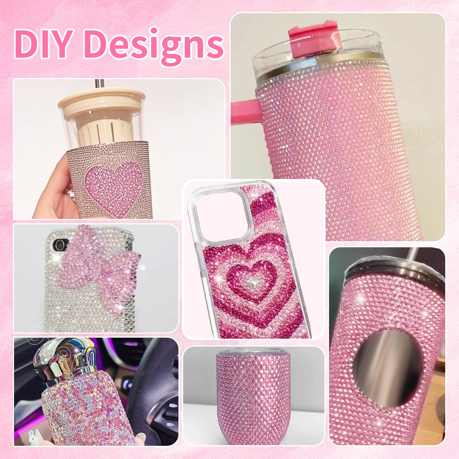Uso de Uotey en uñas y decoraciones brillantes
