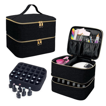 UOZL regalo práctico para amantes de la manicura en negro