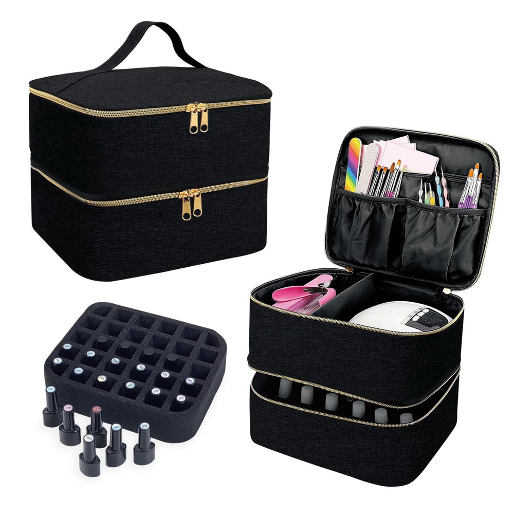 UOZL regalo práctico para amantes de la manicura en negro