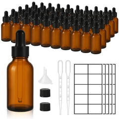 UPBUD botella ámbar 1oz con gotero para aceites esenciales y perfumes.