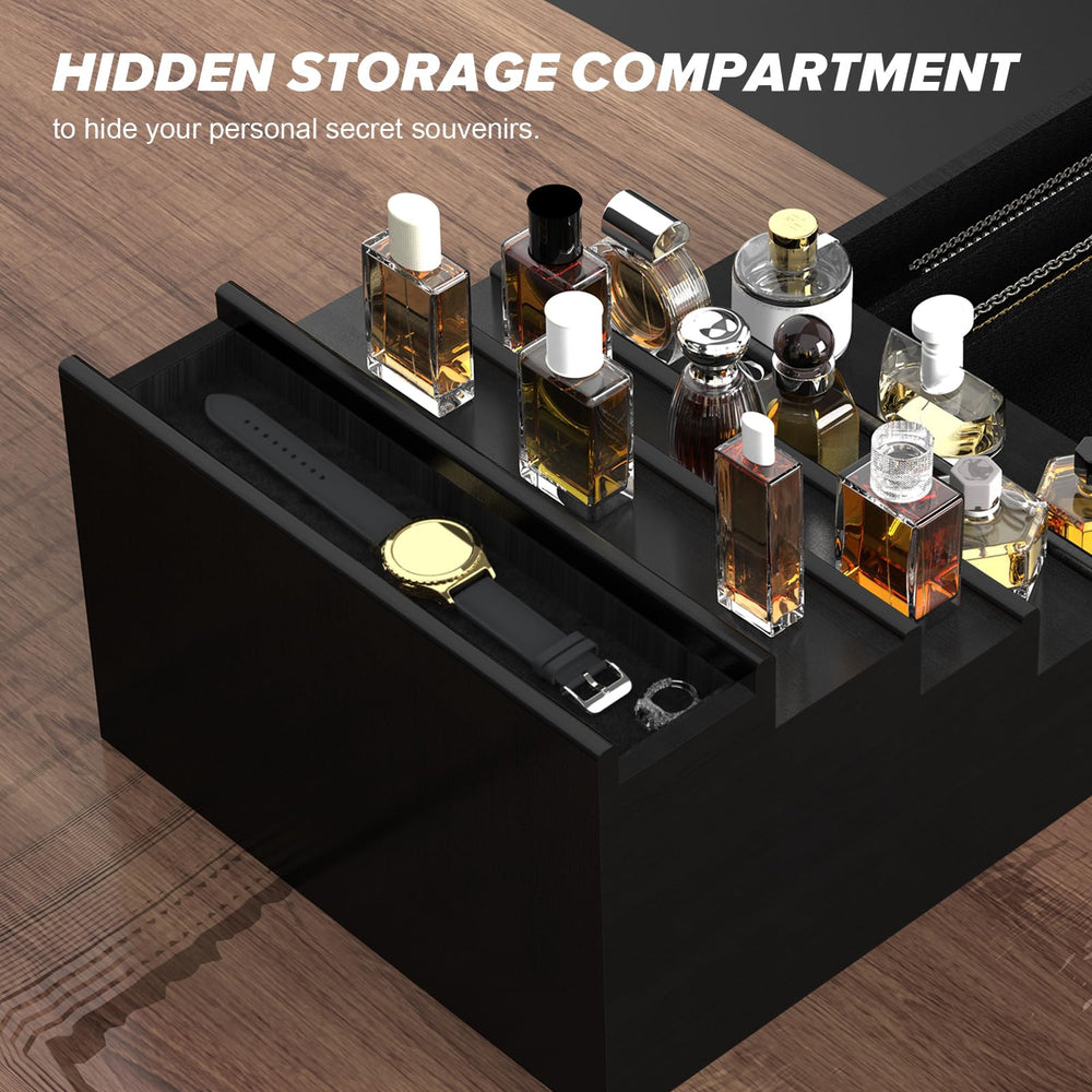Upcessory estante perfumes hombres: diseño compacto para mesa.