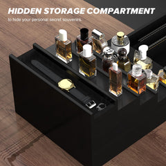 Upcessory estante perfumes hombres: diseño compacto para mesa.