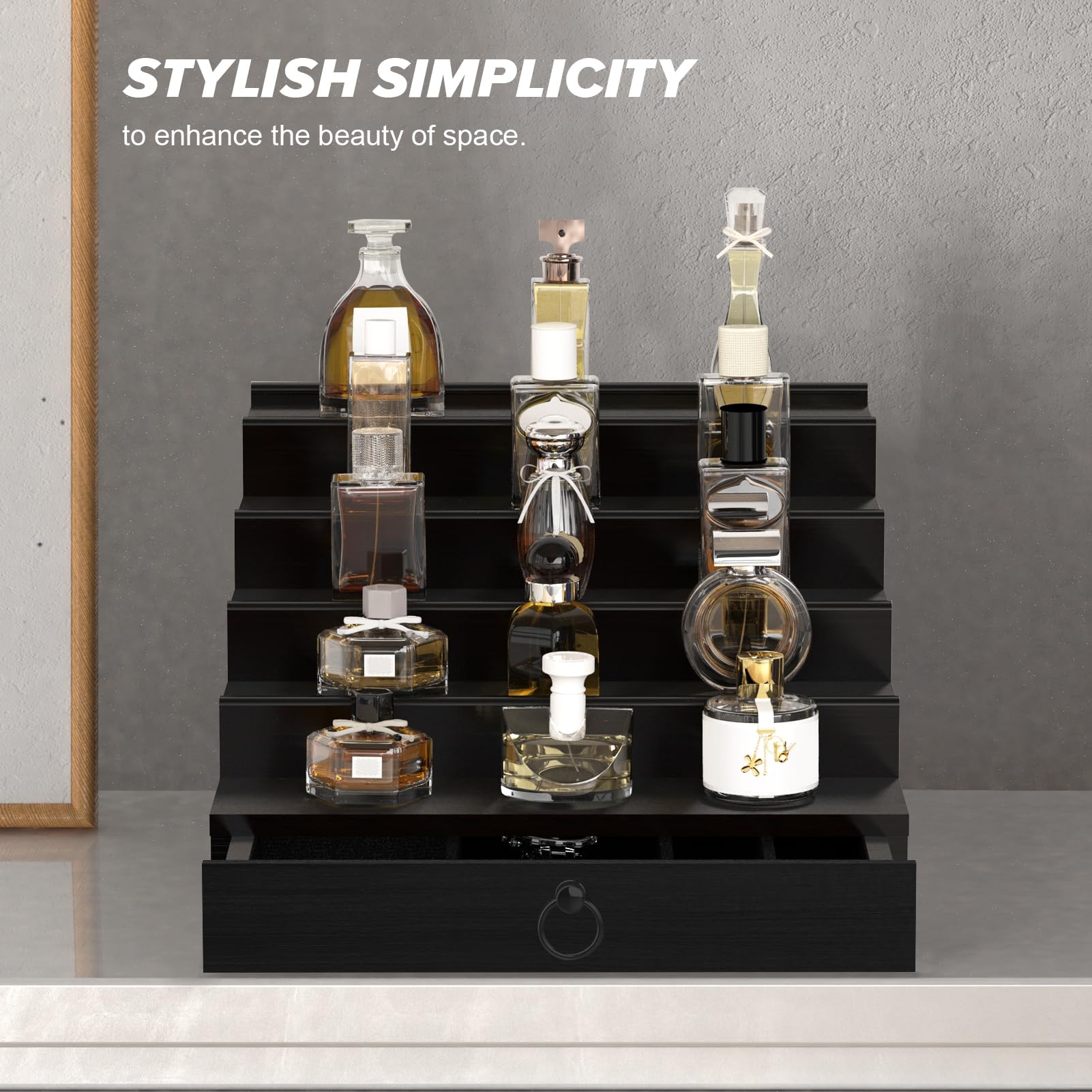 Upcessory organizador perfumes compacto y duradero: caben varias botellas.