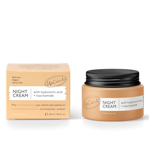 UPCIRCLE Crema de Noche textura suave y de rápida absorción para piel grasa.