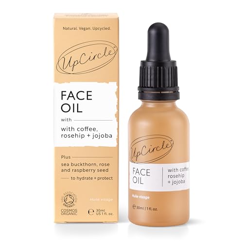 UpCircle serum facial con aceite de rosa mosqueta para nutrición diaria.