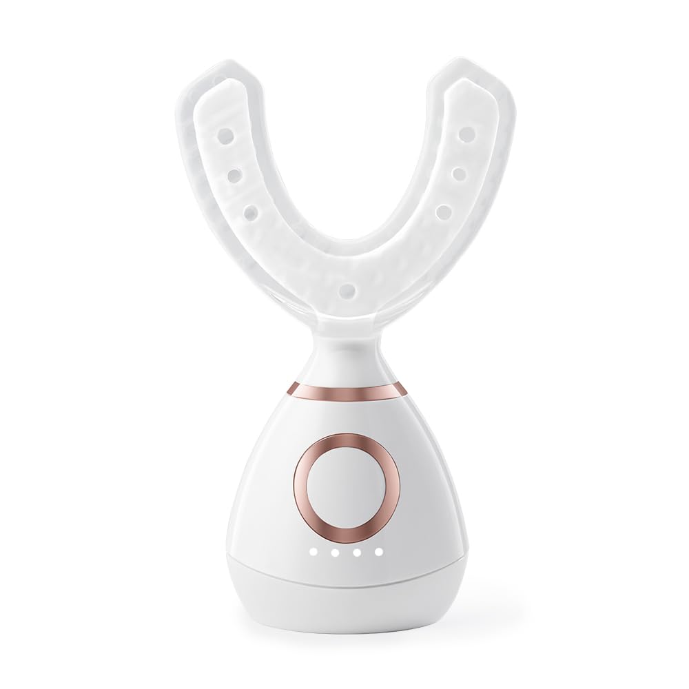 upLift 5: dispositivo facial en mano para mejorar contornos con estimulación suave.
