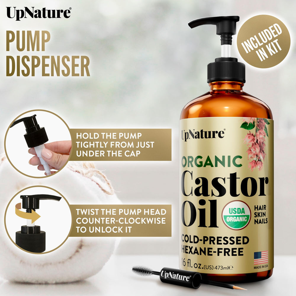 UpNature Aceite de Ricino cuida la piel seca y devuelve hidratación
