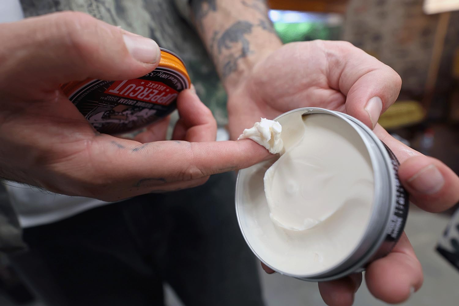 Uppercut Deluxe Texture Cream hair-movement capture shows flexible, touchable hold.