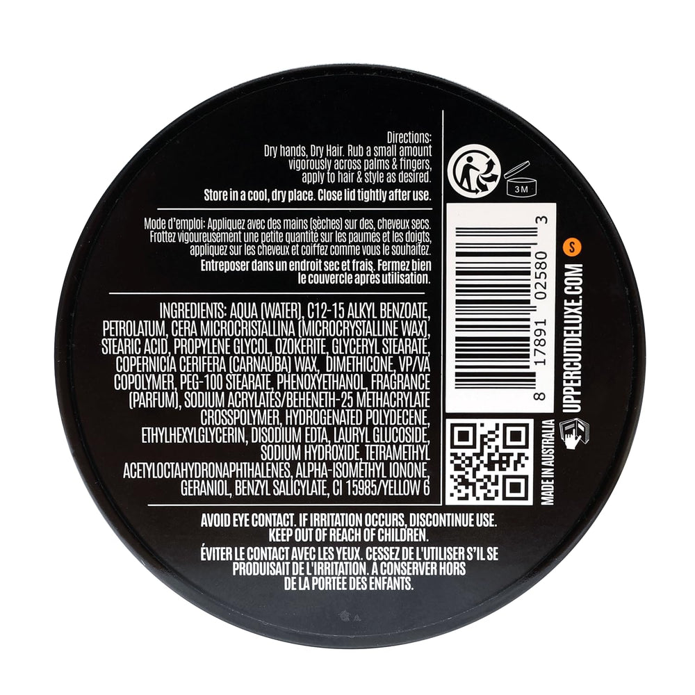 Uppercut Deluxe Texture Cream longwear-use suits fine to thick hair textures.