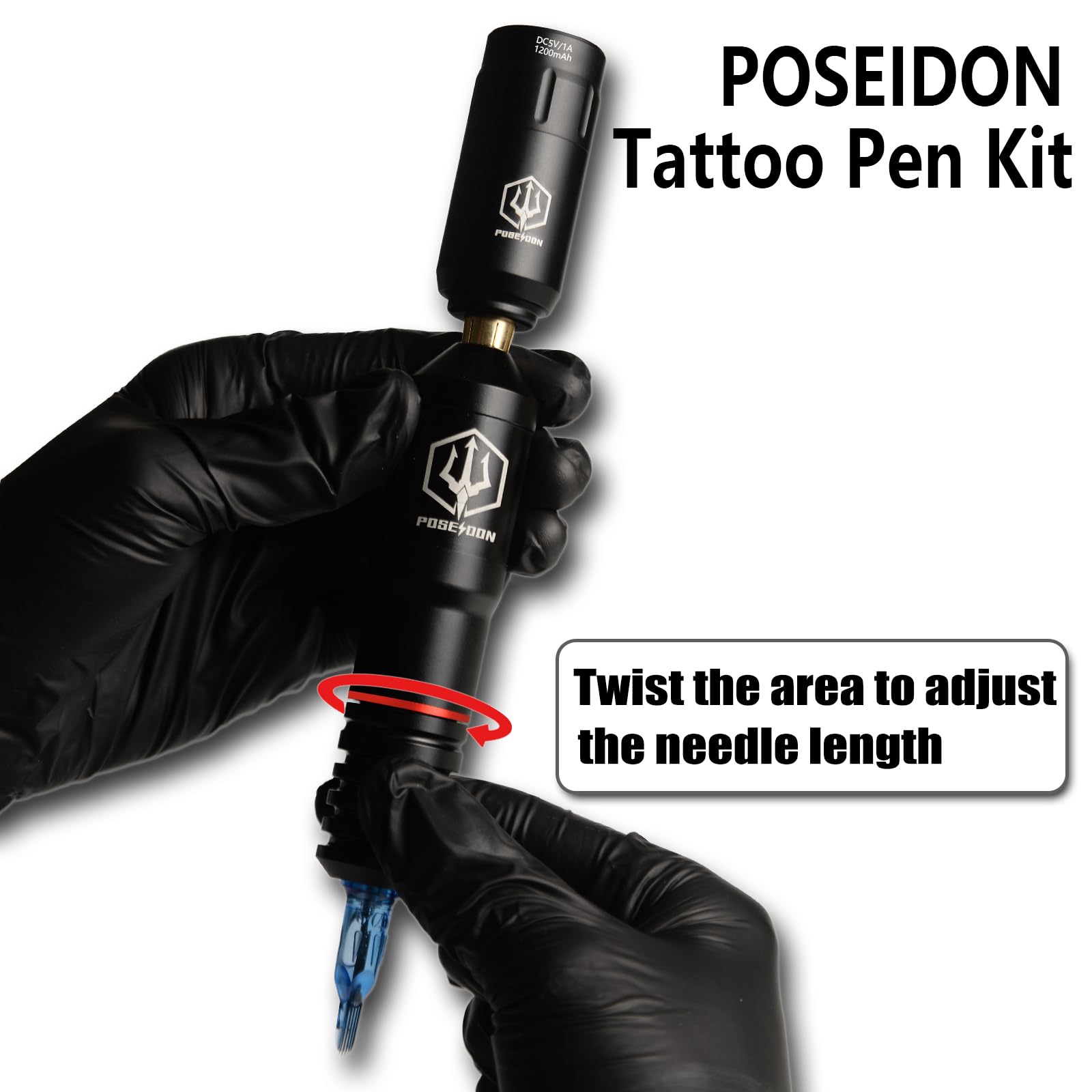 Cartuchos de tatuaje Poseidon para trazos nítidos y colores consistentes