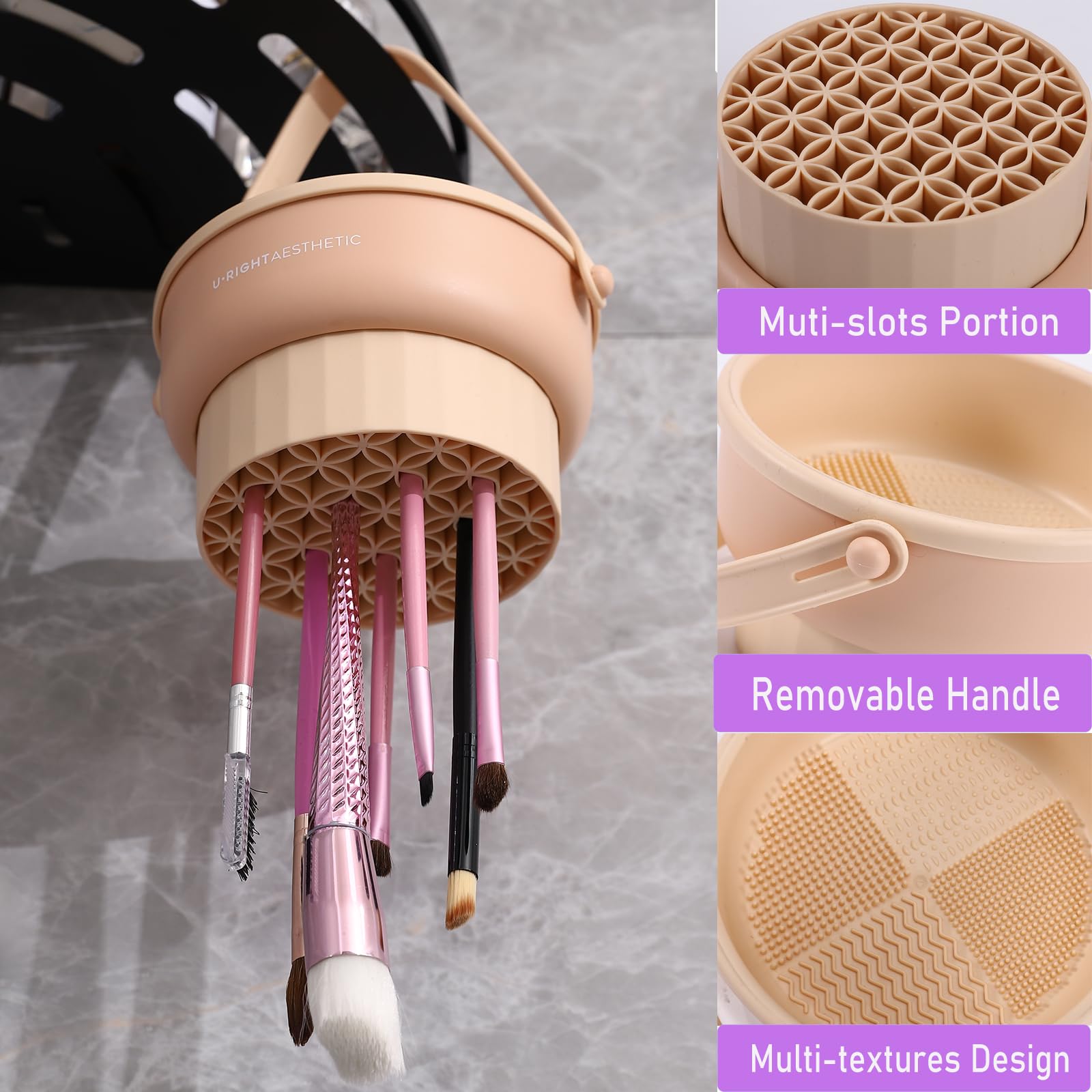 UPTOZOBLY mango desmontable, agarre cómodo para limpieza