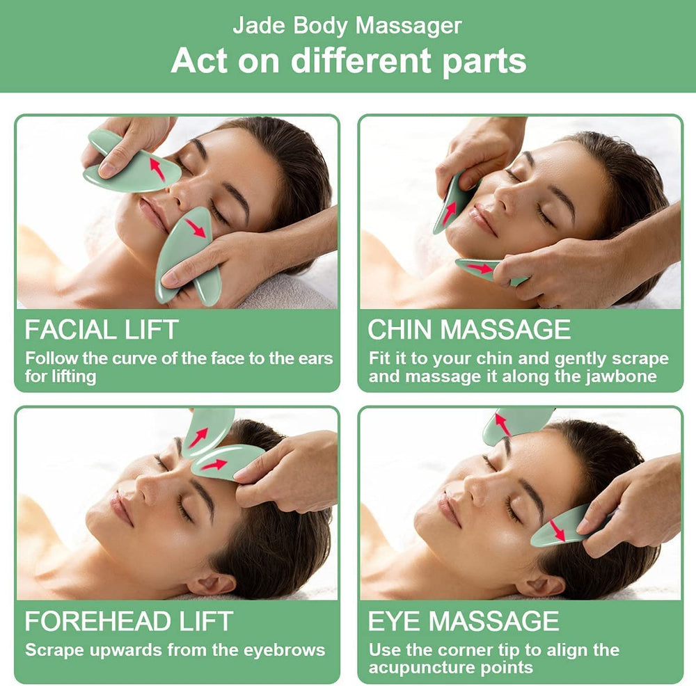 URAQT Gua Sha con crema; mejor penetración y cuidado de la piel.