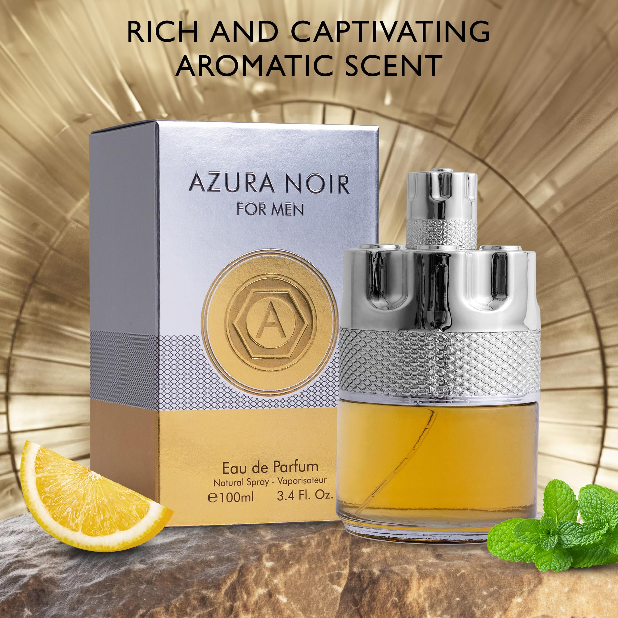 Azura Noir de URBAN COLLECTION: menta y lavanda aportan frescura y suavidad.