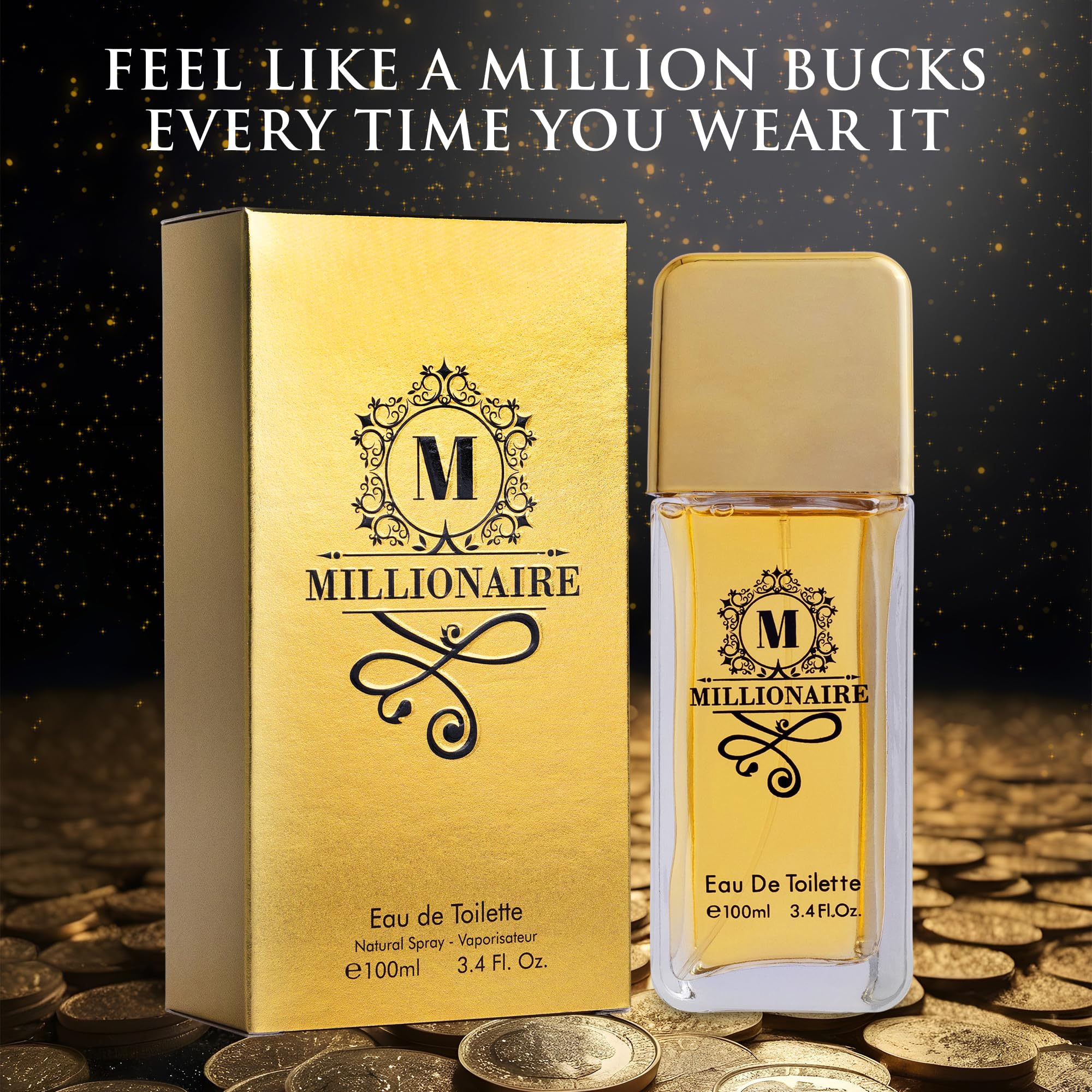URBAN COLLECTION Millionaire: base de ámbar, cuero y patchouli para mayor profundidad.