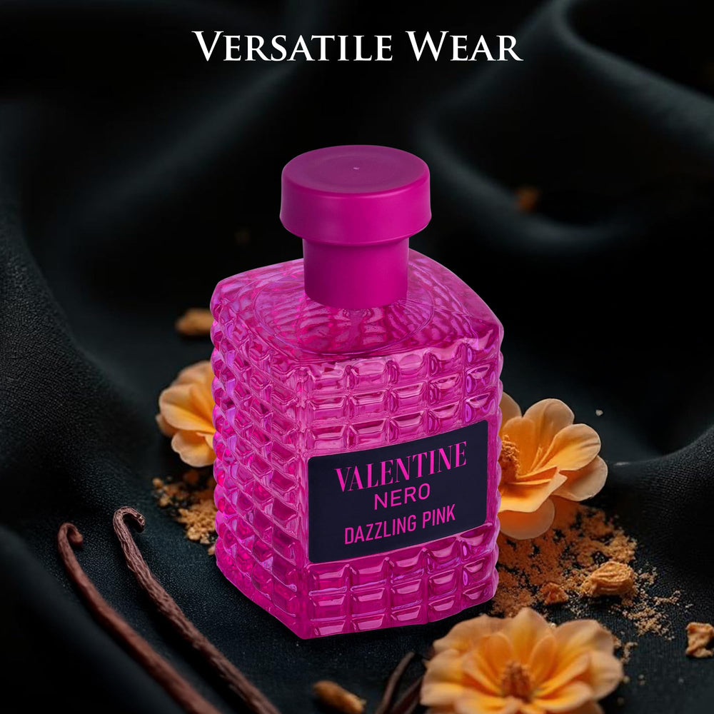 URBAN COLLECTION Valentine Nero Dazzling Pink, acabado lujoso complementa atuendos formales y casuales.