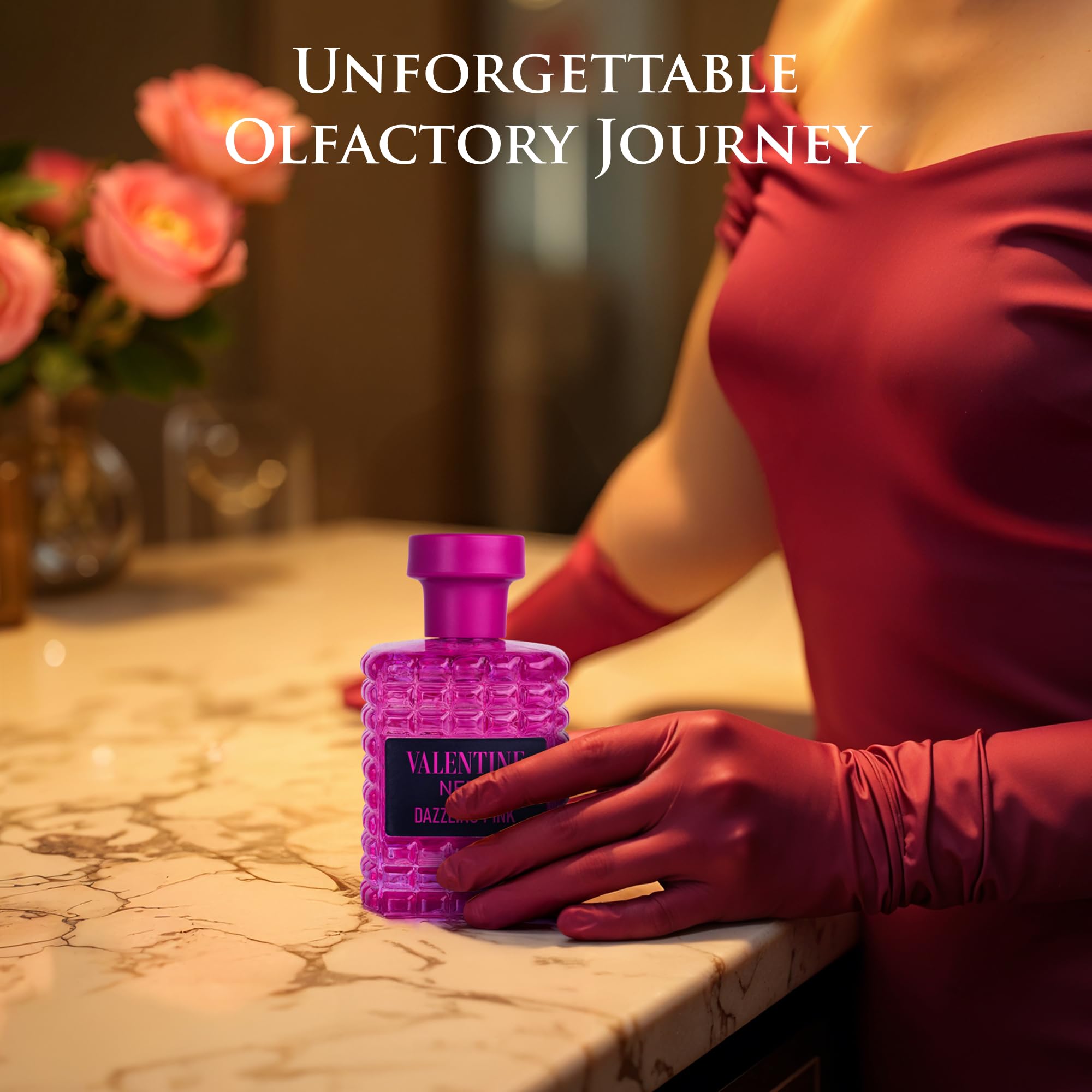 URBAN COLLECTION Valentine Nero Dazzling Pink, aroma envolvente ideal para regalo memorable.