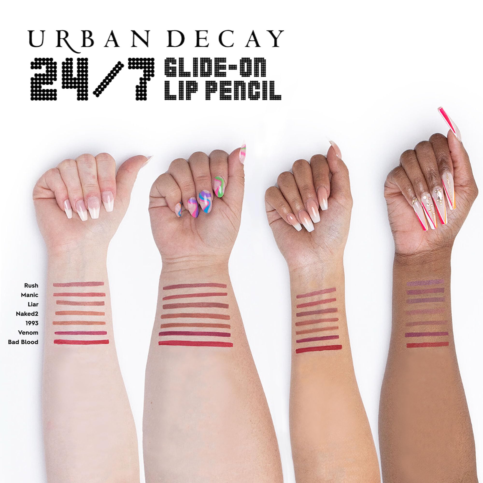 URBAN DECAY 24/7 Glide-On Lèvres – hydratation avec vitamine E et huiles naturelles