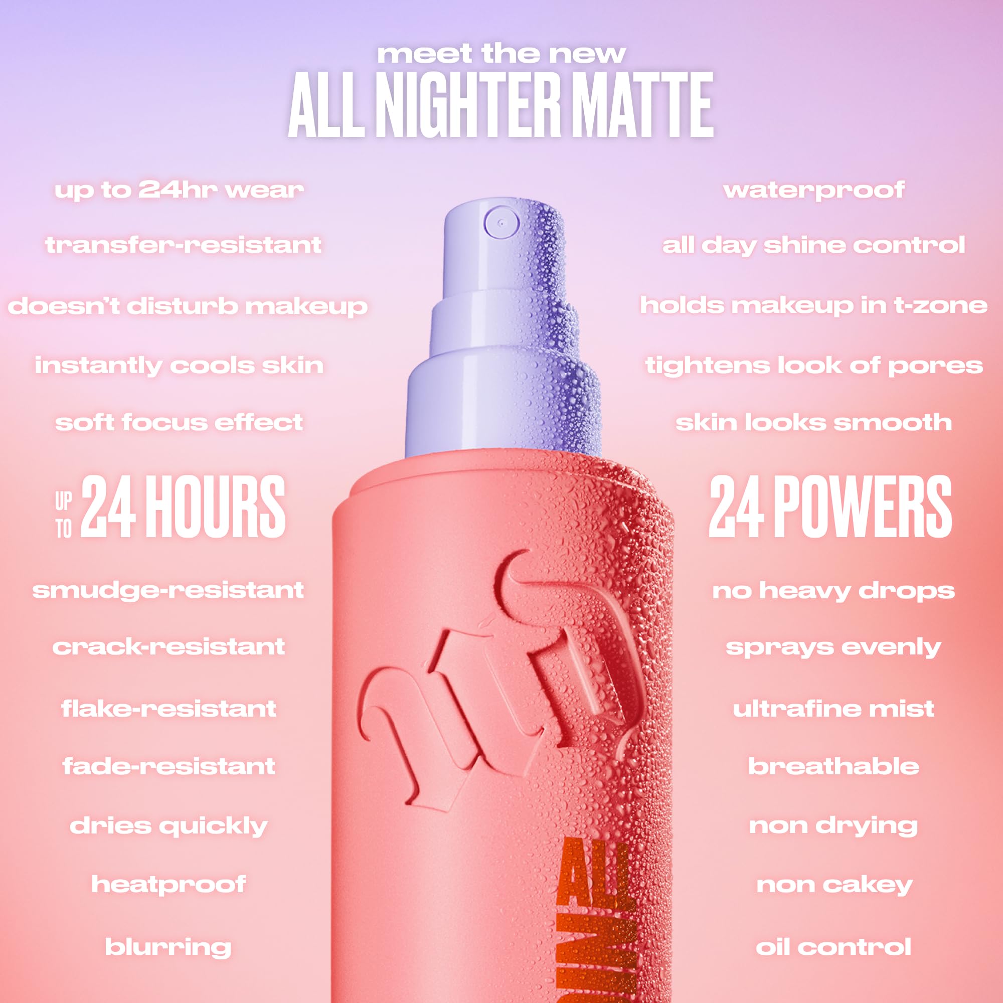 Urban Decay All Nighter brume-base-avant-apres-app: peut servir de base et fixer