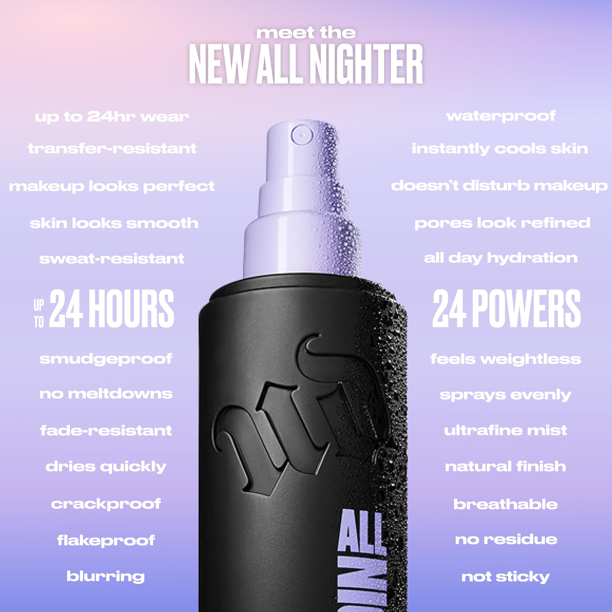 URBAN DECAY All Nighter Conseils d'utilisation : retouches faciles et rapides en voyage.