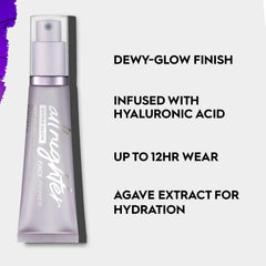 URBAN DECAY All Nighter Extra Glow Primer, acabado luminoso que mejora la duración de la base.