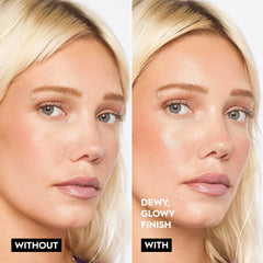 URBAN DECAY All Nighter Extra Glow Primer, textura gel transparente para hidratación y resplandor sutil.