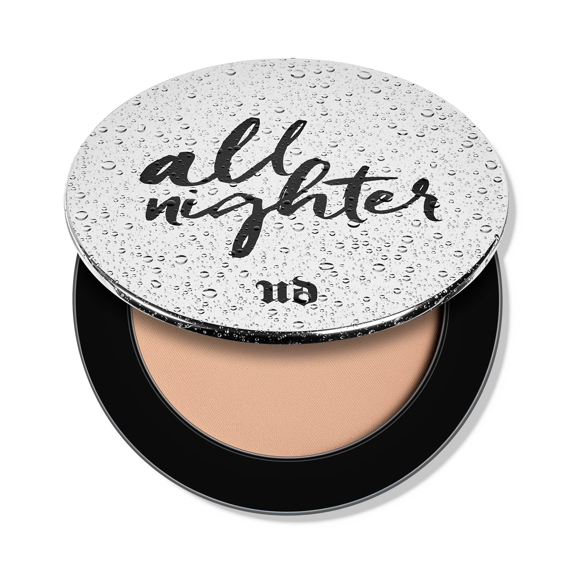 Polvo fijador Urban Decay All Nighter en empaque para retoques duraderos.