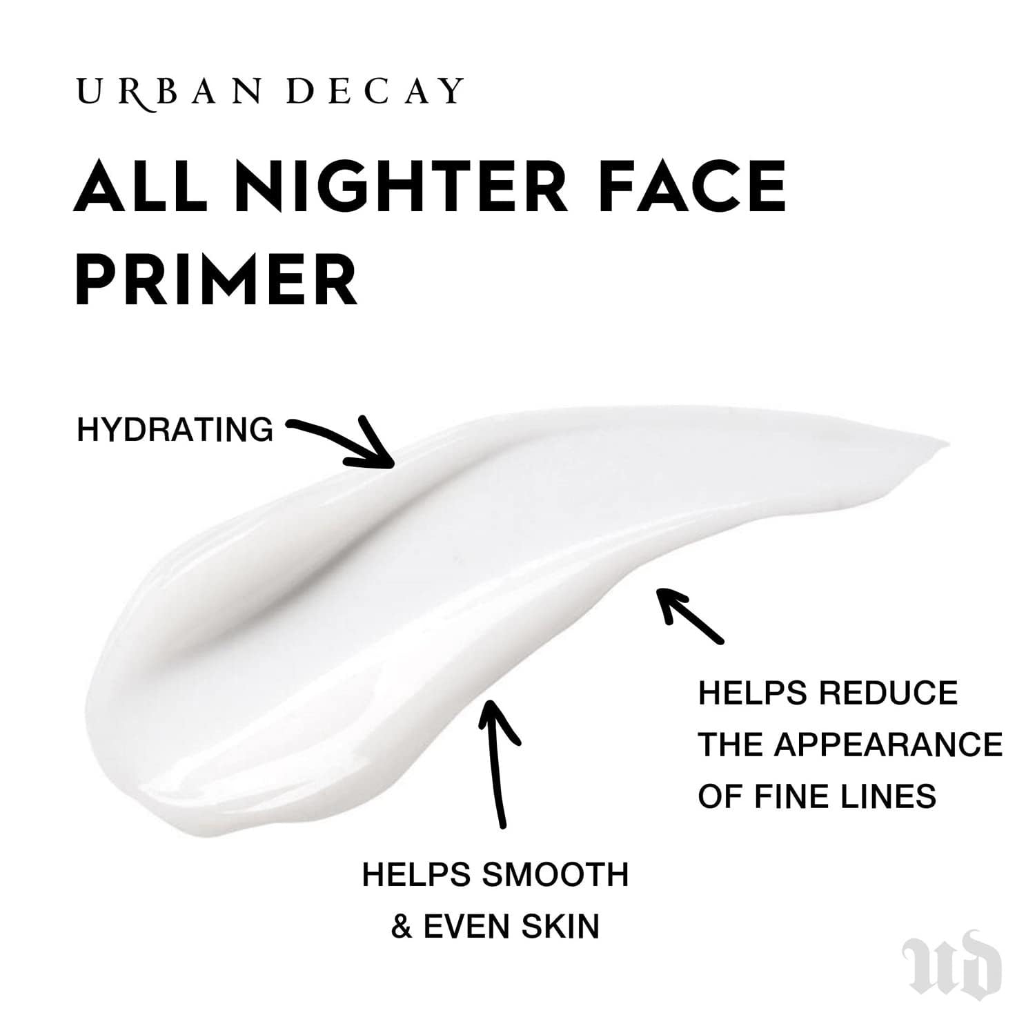 URBAN DECAY All Nighter primer-textura-ligera aporta sensación ligera para rostro suave.