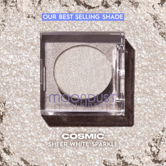 Micrograno de glitter en Moondust, brillo fino y suave para párpados.