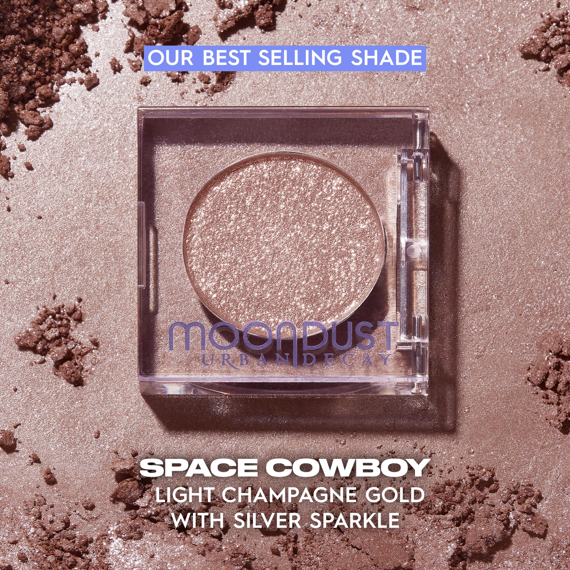 URBAN DECAY Moondust topper para realzar tonos y dar dimensión.