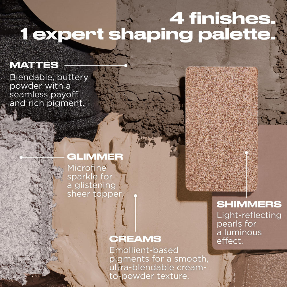 URBAN DECAY Naked Shaped Palette: textura crema-polvo para mezclas suaves y uniformes