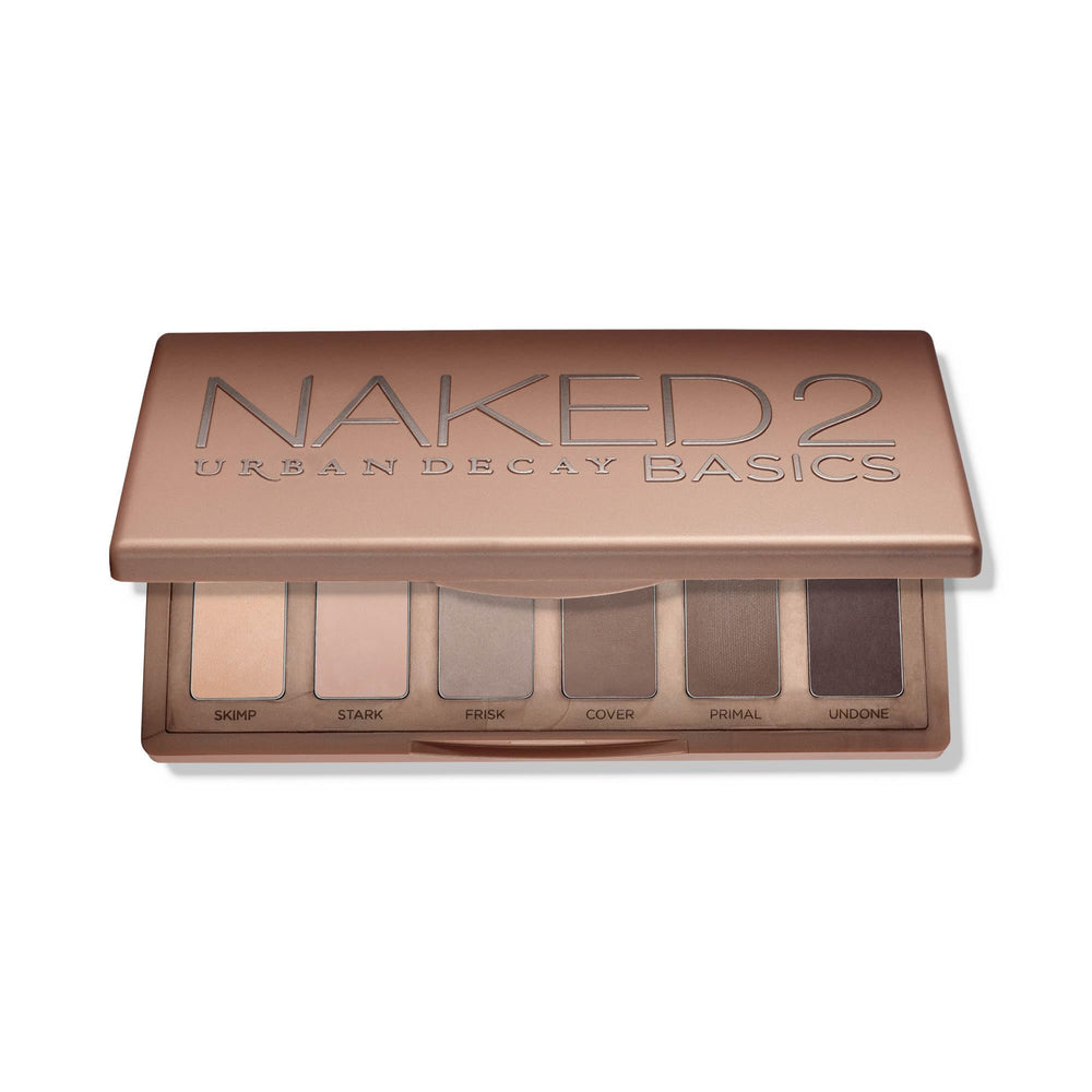 URBAN DECAY Naked2 Basics mini sombras mate tono topo para uso diario.