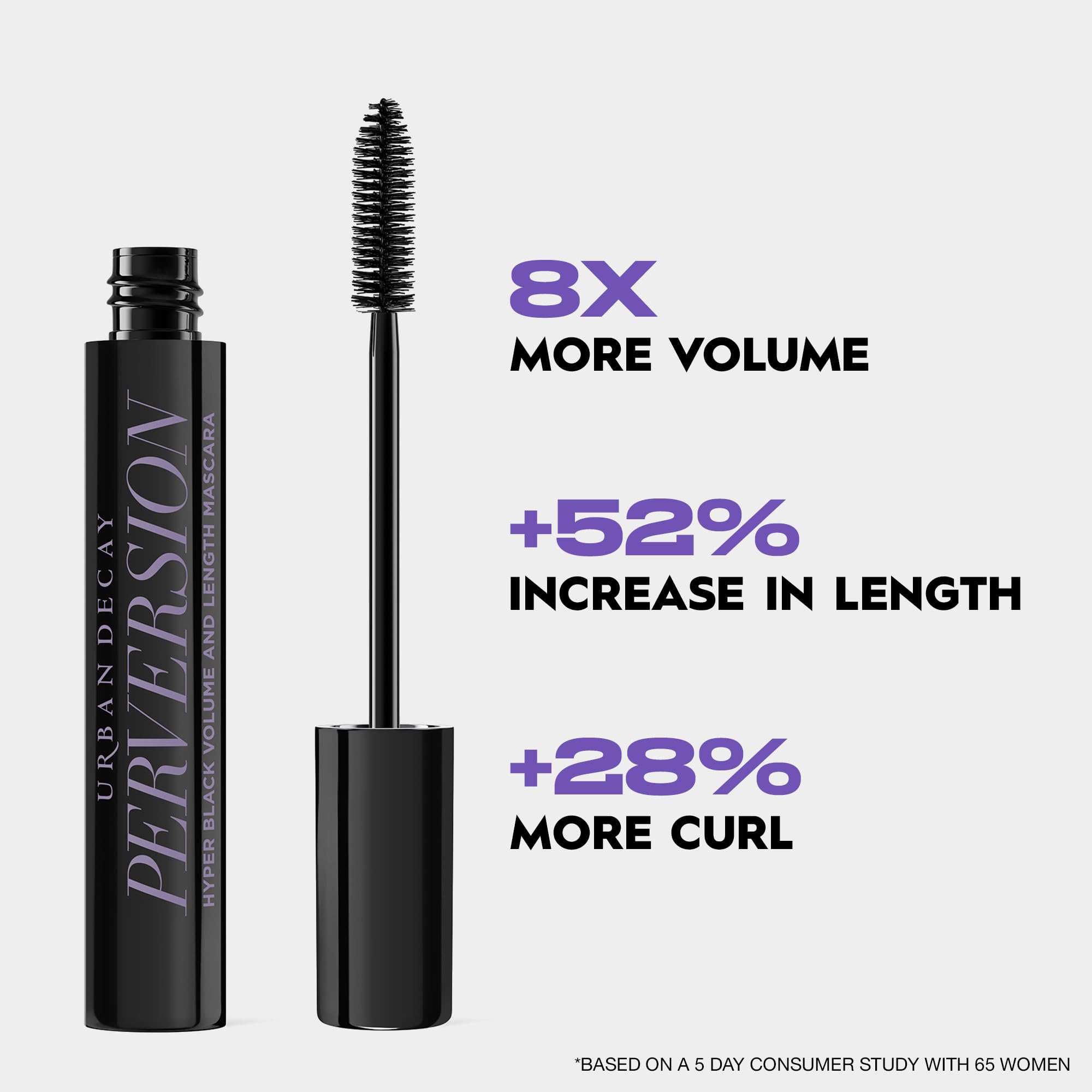 Urban Decay Perversion Mascara: cepillo suave que recubre y separa cada pestaña.