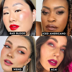Ravenswood cream finish swatches in medium dusty rose shade