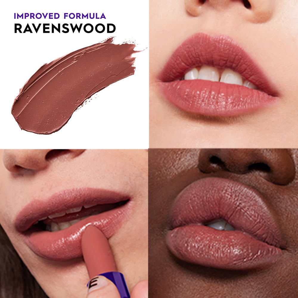 Swatch of Ravenswood on arm reveals rich long wear color