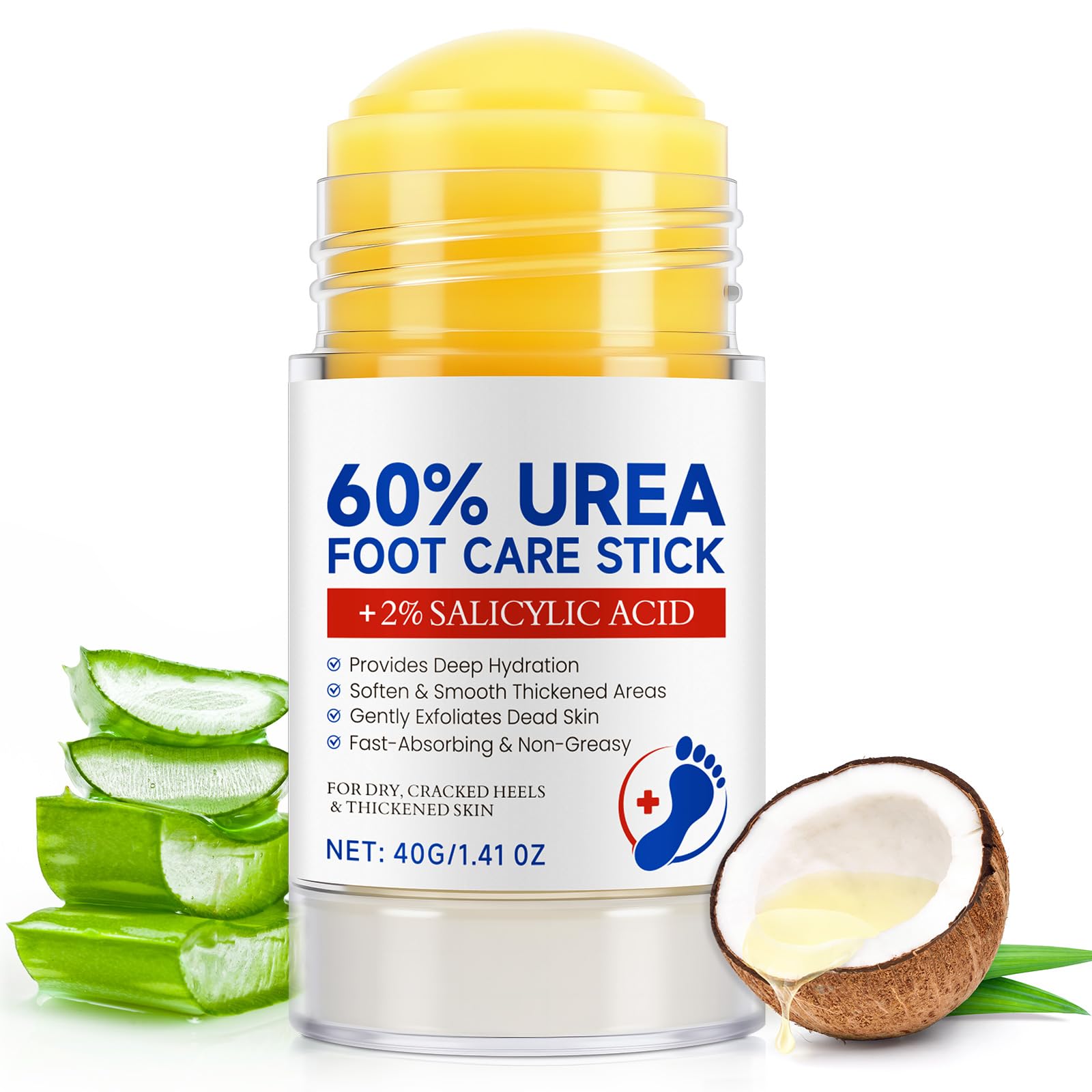 Urea Cream Stick talones: aplicación directa para suavizar piel seca