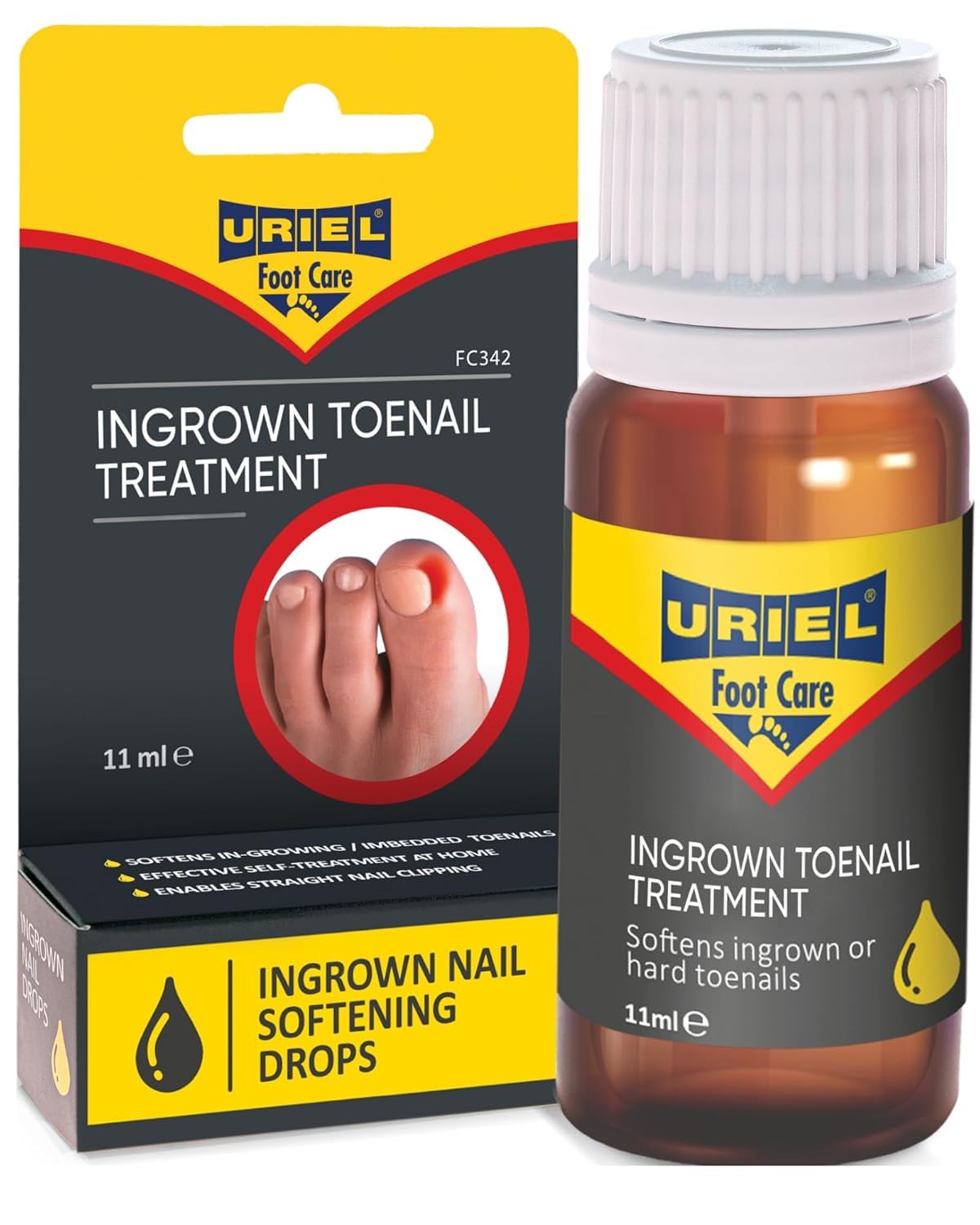 URIEL Traitement Ongle Incarné, flacon 11 ml pour apaiser et préparer le soin.