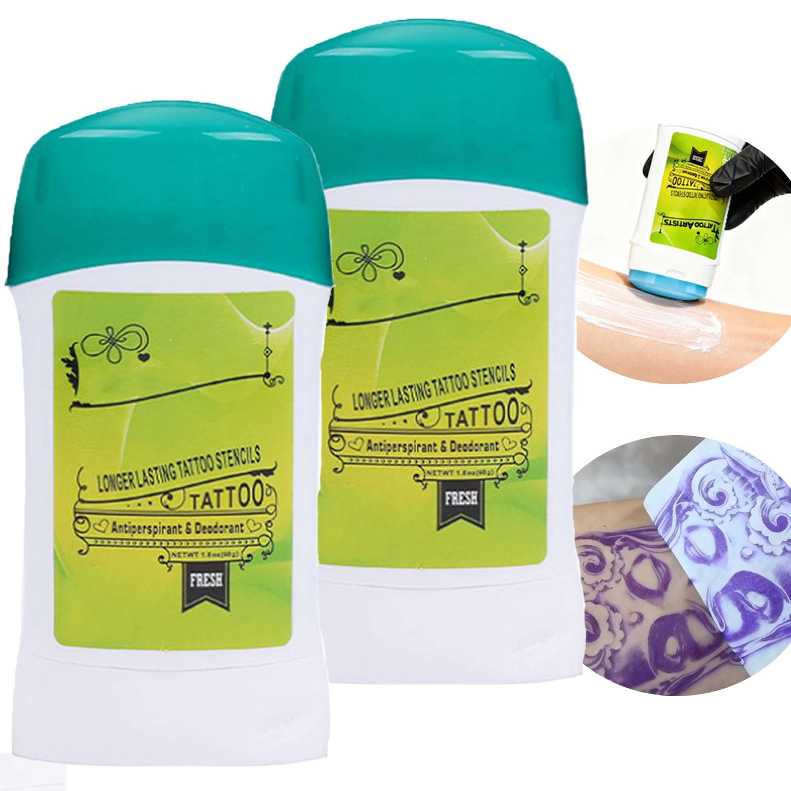 Urknall gel de transferencia para tatuajes, paquete doble, ideal para estudios y artistas.