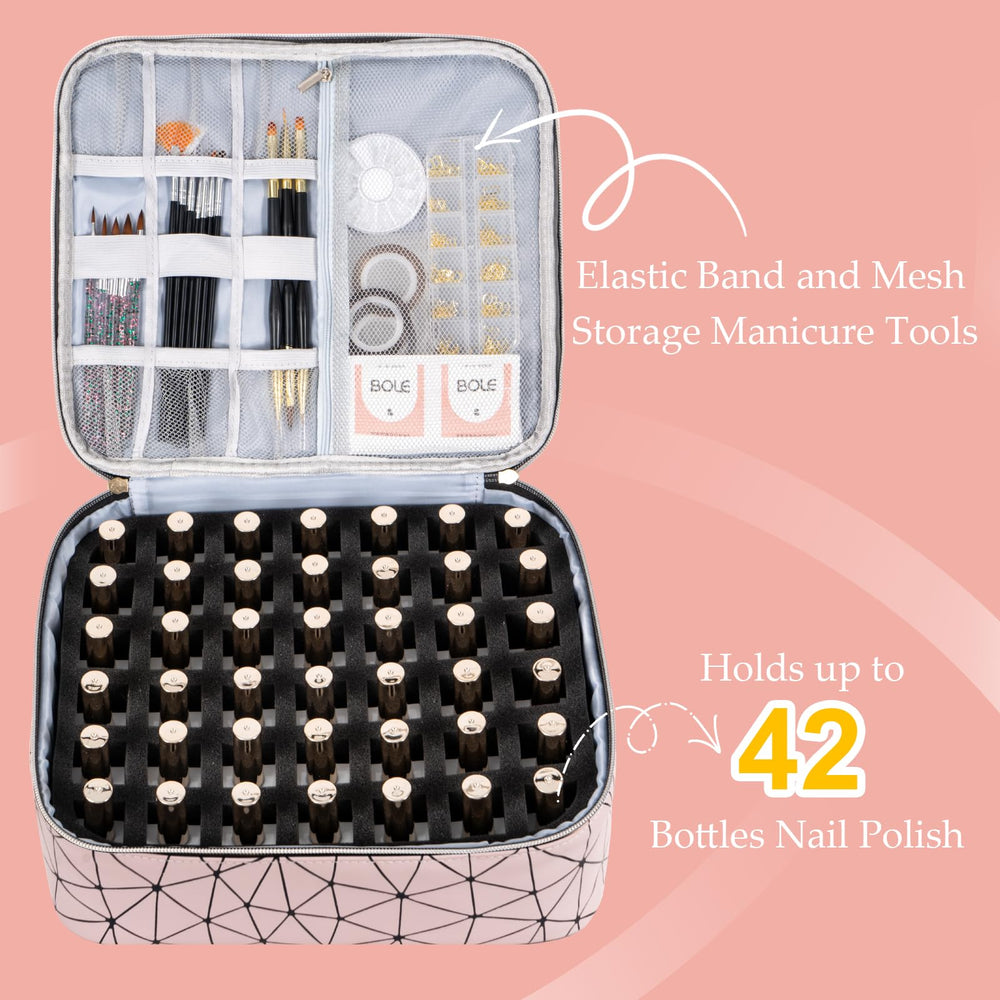 Organizador esmaltes 42 botellas, acceso rápido a tus tonos favoritos.