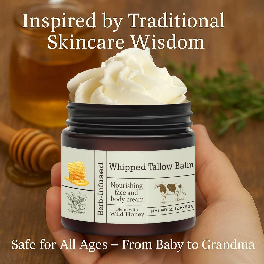 URQT beef tallow overnight application for smoother morning skin