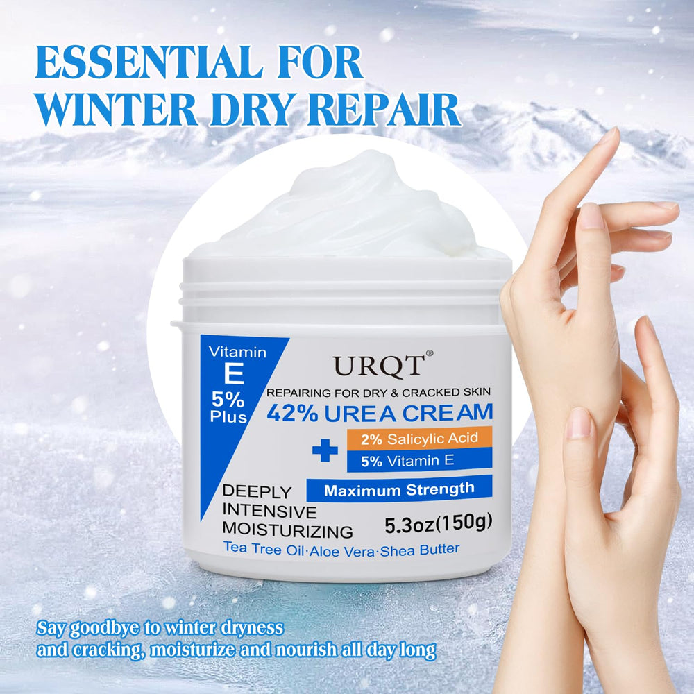 URQT crema urea 42% para pies y manos, mejora la elasticidad natural.