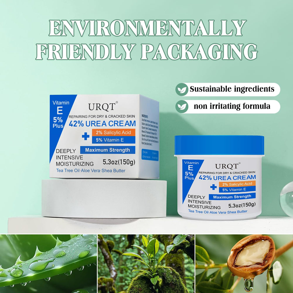 URQT crema urea 42% para manos secas, deja piel suave.