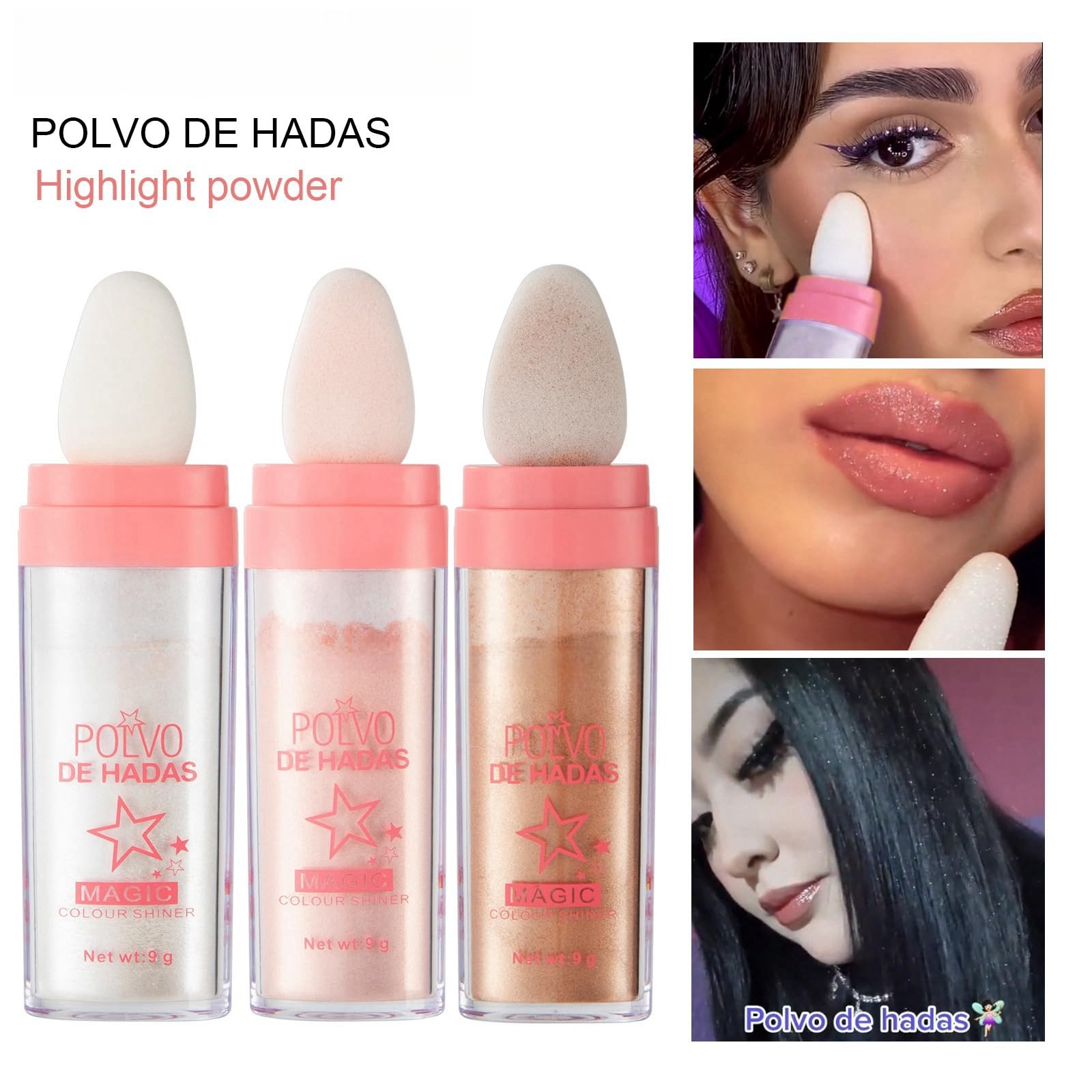 URQT Fairy Dust libre de crueldad y seguro para la piel.