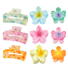 urrykid gancho de cabello con flor hawaiana para peinados duraderos y coloridos.