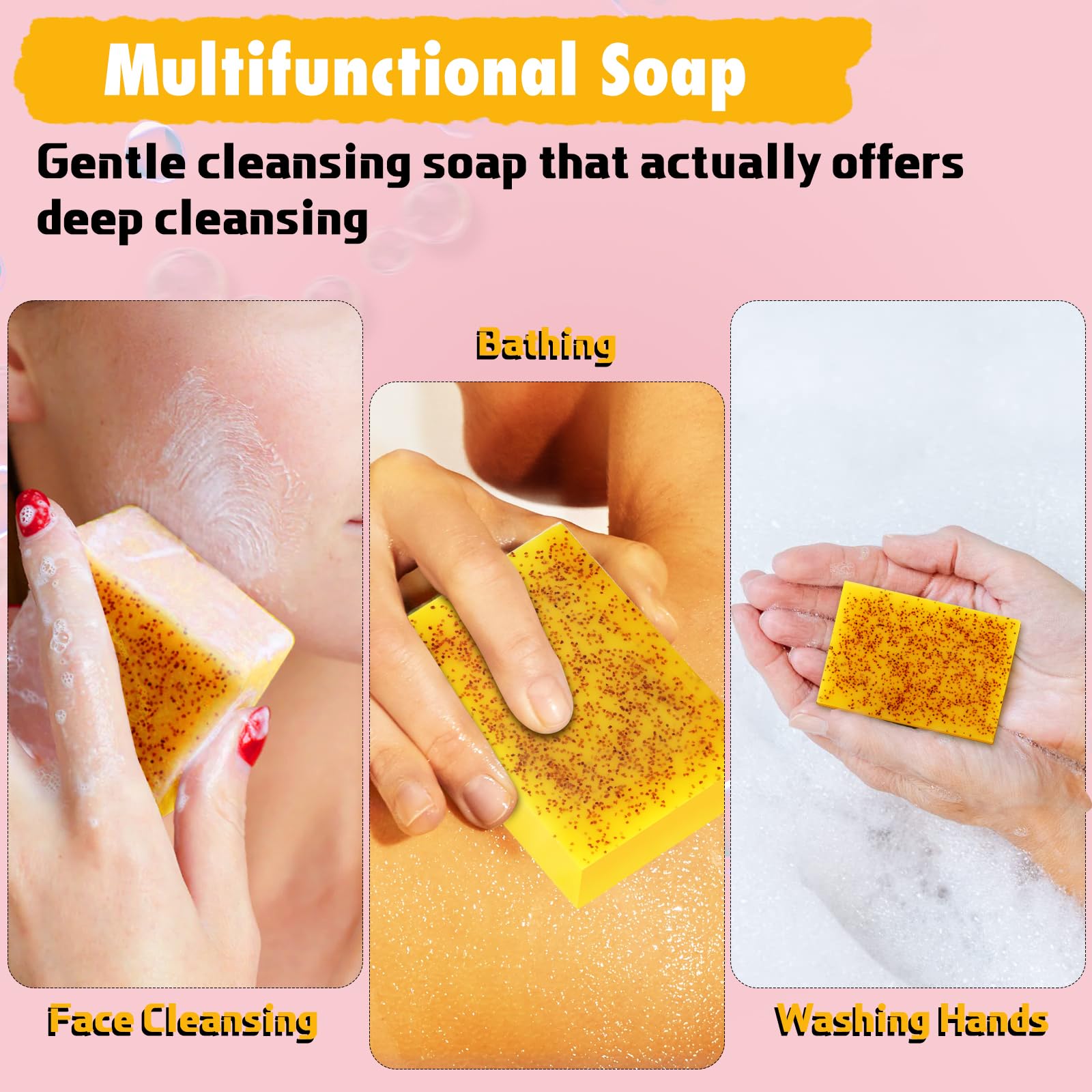 Aplicación facial con urrznp limón curcuma para piel sensible