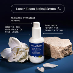 Ursa Major Lunar Bloom Serum, textura liviana que se absorbe fácilmente.
