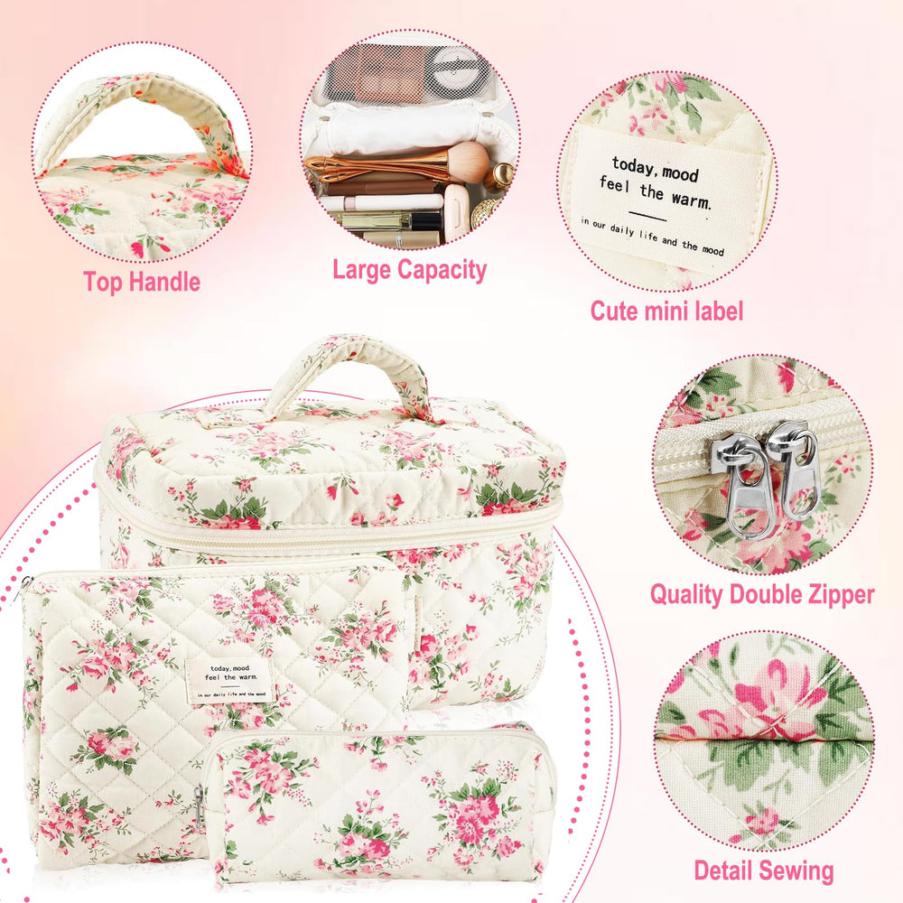 URSKYTOUS bolsa maquillaje pequeña para pinceles y esenciales
